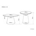 Стіл журнальний кавовий Angel ø45 см Дуб5